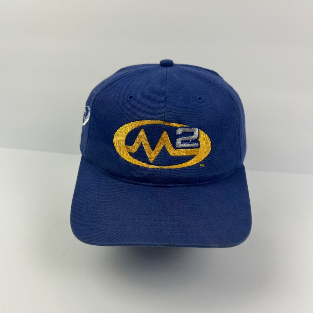 Vintage 90s‎ Moog Chassis Parts Hat Cap Strap Back Adjustable Blue Nascar Adult